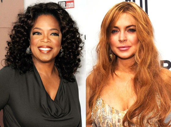Lindsay Lohan, Oprah Winfrey Lindsay Lohan, Oprah Winfrey